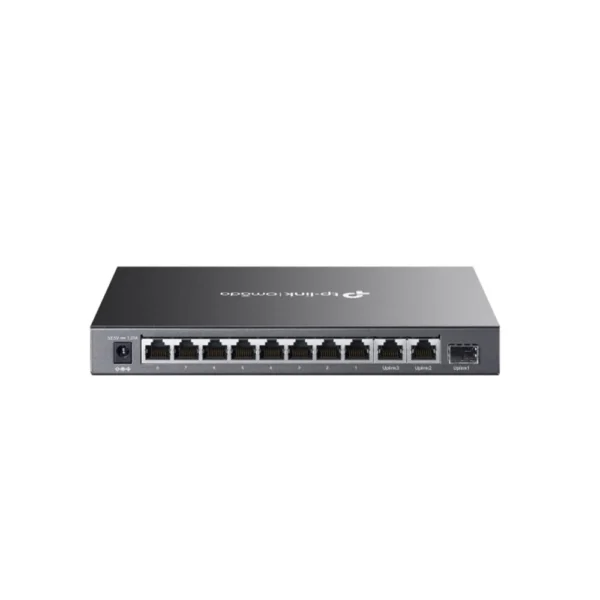 Switch Gigabit cu 8 porturi PoE+ Omada TP-Link DS111P, 7.6 Gbps, MAC 2K, 2x porturi Gigabit RJ45, fara management