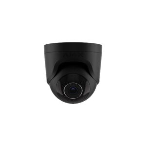 Camera supraveghere IP Dome Ajax TurretCam, 5 MP, 2.8 mm, IR 35 m, microfon, slot card, detectie obiecte prin AI, PoE, negru