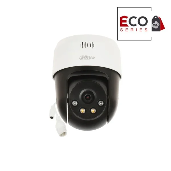 Camera supraveghere IP Speed Dome PT Dahua Eco Series Smart Dual Light WizSense SD2A500NB-GNY-A-PV, 5 MP, 4 mm, IR/lumina alba 30 m, detectie om, microfon si difuzor, alarma vizuala/sonora, slot card, vizualizare de pe telefon, PoE