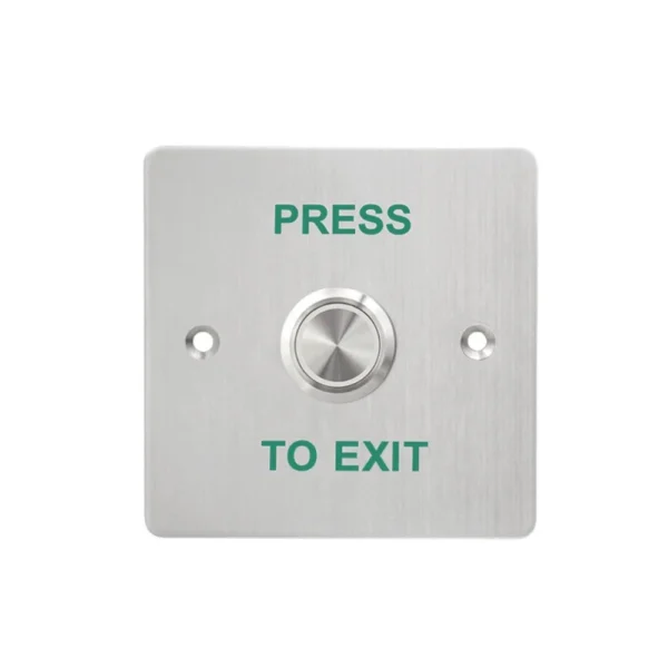 Buton cerere iesire exterior LinkPower ML-86, NO/NC/COM, 12/24 V, otel inoxidabil, rezistent la apa