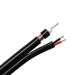 Cablu coaxial RG6 cu alimentare LinkPower LINK-RG6-2C-100, rola 100 m