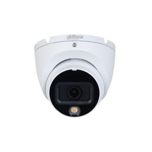 RESIGILAT - Camera supraveghere Dome cu iluminare duala Dahua HAC-HDW1500TLM-IL-A-0280B-S2, 5 MP, IR/lumina alba 20 m, 2.8 mm, microfon