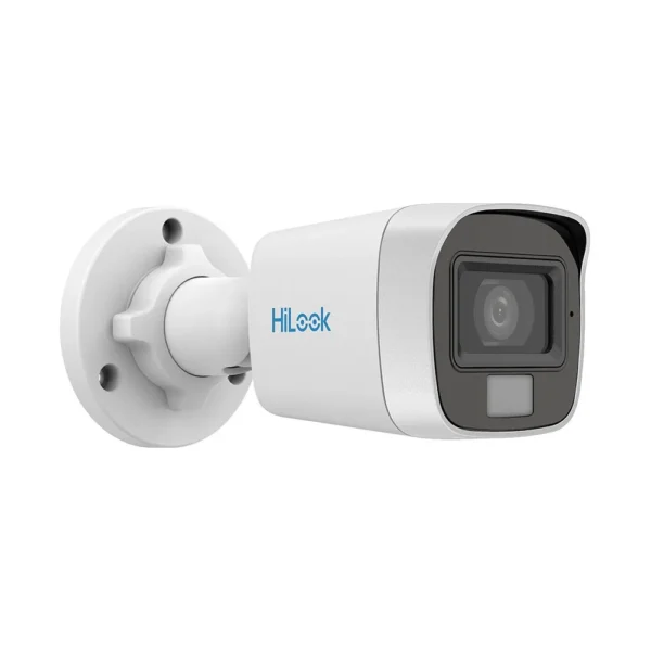 Camera supraveghere exterior cu iluminare duala Hikvision HiLook Smart Hybrid Light THC-B129-LPS, 2 MP, 2.8 mm, IR/lumina alba 20 m, microfon