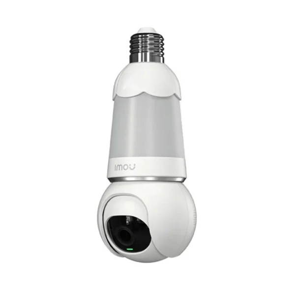 Camera supraveghere rotativa wireless PT Full Color tip bec Imou Bulb Cam IPC-S6DP-5M0WEB-E27, 5 MP, IR 25 m, 2.8 mm, microfon, difuzor, sirena, slot card, 350 lm, vizualizare de pe telefon