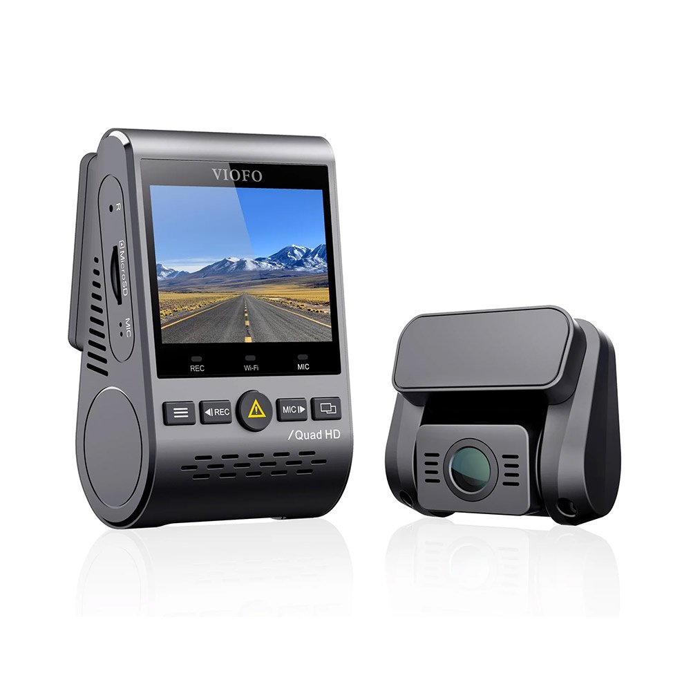 Camera auto fata/spate WiFi Viofo A129 PLUS DUO-G, 4 MP frontal, 2 MP camera spate, 2.4 GHz, Night Vision, control de pe telefon