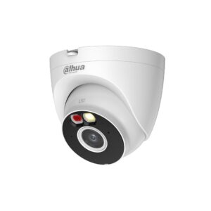 Camera supraveghere Dome IP WiFi 6 cu iluminare duala Dahua T5A-PV-0280B, 5 MP, 2.8 mm, IR/lumina calda 30 m, Bluetooth, microfon si difuzor, alarma, slot card