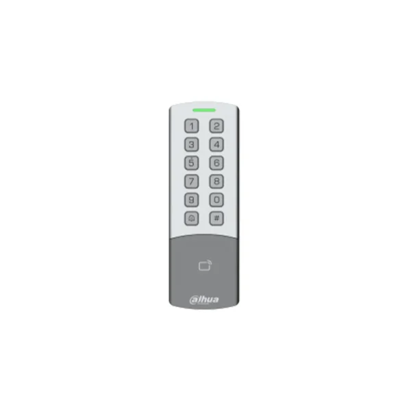 Cititor control acces standalone WiFi Dahua ASI1201M-MEW, card IC/ID/Desfire, 13.56 MHz, 125 kHz, PIN, RS-485/Wiegand, 10.000 utilizatori, montaj aplicat