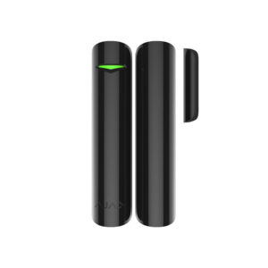 Contact magnetic wireless Ajax DoorProtect BL, aparent, 1 intrare NC, reed, 868 MHz, RF 1200 m, negru