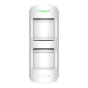 Detector de miscare wireless exterior PIR Ajax MotionProtect Outdoor WH, 15 m, 90 grade, pet immunity, antimasking, 868 MHz, RF 1700 m