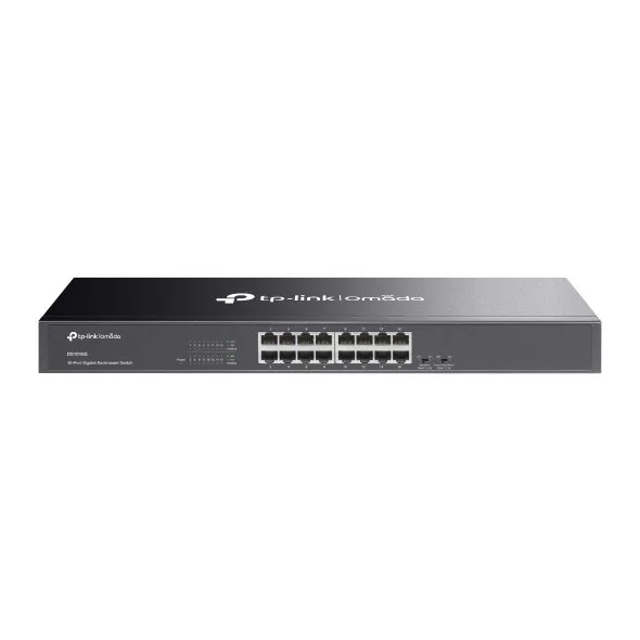 Switch rackabil Gigabit cu 16 porturi Omada TP-Link DS1016G, 32 Gbps, MAC 8K, fara management, plug and play