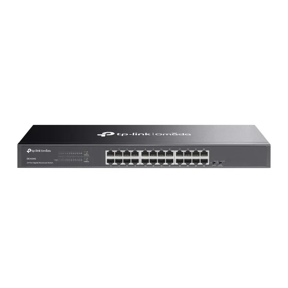 Switch rackabil Gigabit cu 24 porturi Omada TP-Link DS1024G, 48Gbps, MAC 8K, fara management, plug and play