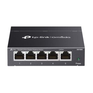 Switch Gigabit cu 5 porturi Omada TP-Link DS105G, 7.4 Mpps, 10 Gbps, MAC 2K, fara management, plug and play