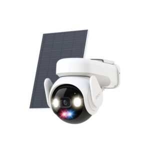 Camera supraveghere exterior PT 4G/WiFi cu panou solar IMOU AOV PT Pro IPC-UA7E-5M0T2-EU/FSP14, 5 MP, 3.6 mm, 2.4 GHz, lumina alba 25 m, microfon si difuzor, sirena, avertizare rosu/albastru, acumulator 10000 mAh, slot card