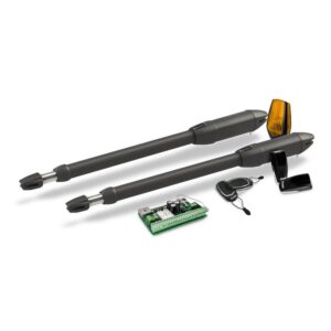 Kit automatizare poarta batanta Motorline KIT PUMA400, 24V, pana la 2 m/canat, 50W, 2200 N, compatibil MCONNECT LINK