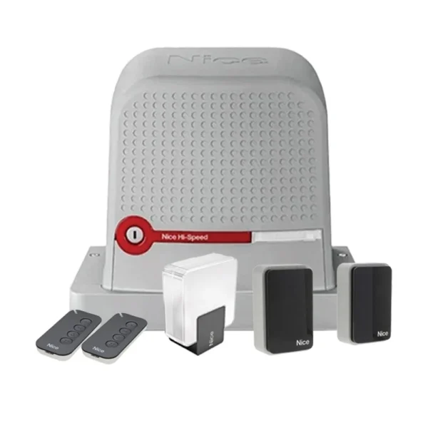 Kit automatizare poarta culisanta Nice Robus RBS600HSBDKCE, 600 Kg, 8 m, WiFi, BlueBus, 230 V