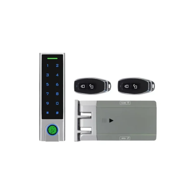 Kit control acces Secukey D5-X, EM, 125 KHz, pin, card, amprenta, telecomenzi, 1000 utilizatori