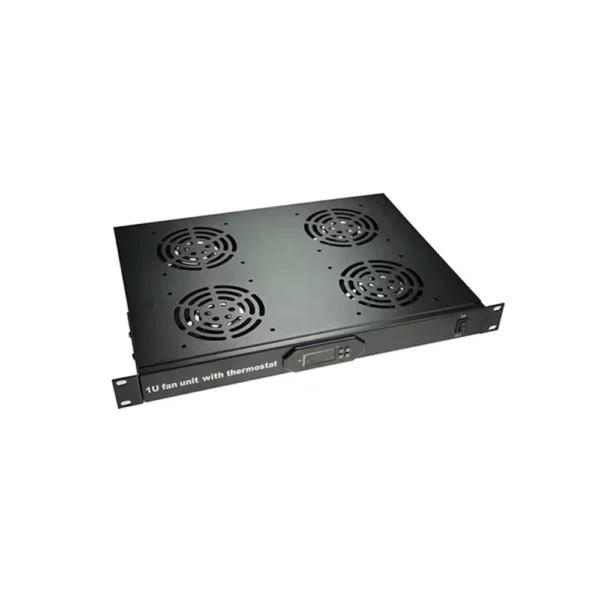 Termostat digital rackabil cu 4 ventilatoare LinkPower LINK-FAN-JG03, control temperatura, 1U, 19 inch, intrerupator