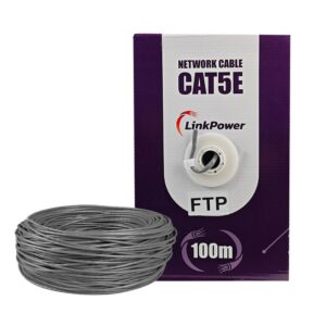 Cablu FTP CAT5E Cupru LinkPower LINK-FTP-100, pret/100 m, gri