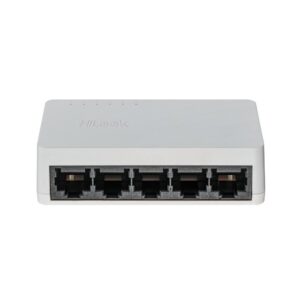 Switch cu 5 porturi HikVision HiLook NS-0505D, 10/100/1000 Mbps, 10 Gbps, 7.4 Mpps, MAC 2K, fara management