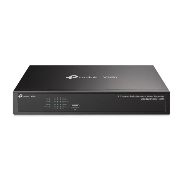 RESIGILAT - NVR cu 8 canale TP-Link VIGI NVR1008H8P, 8 MP, ONVIF, 2x USB, 53 W, PoE+