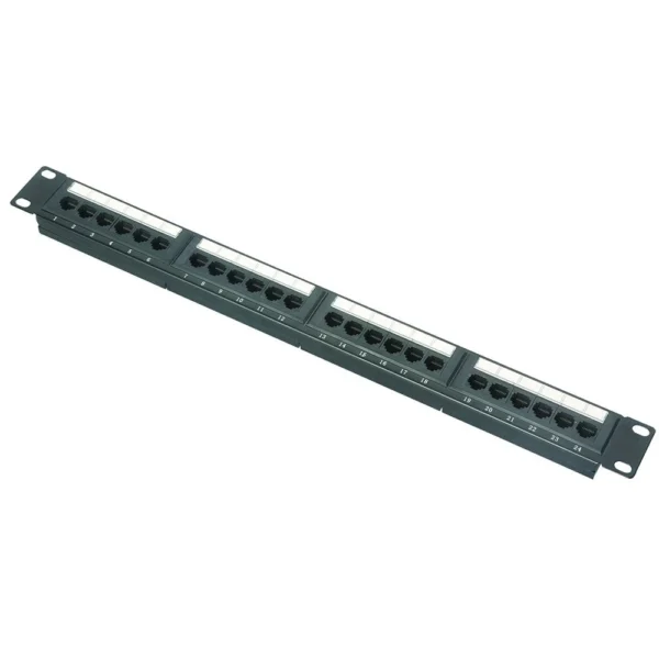 Patch panel cu 24 porturi UTP RJ45 LINK-LE-P2524 -C6, 1U, 19 inch, Cat.6, metal
