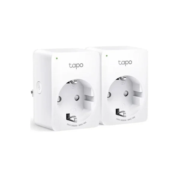 Priza smart TP-Link TAPO P110(2-PACK), 3680W, 16A, 2.4 GHz, control pe telefon, 2 bucati
