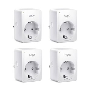 Priza smart WiFi TP-Link TAPO P110(4-PACK), 3680W, 16A, 2.4 GHz, control de pe telefon, 4 bucati