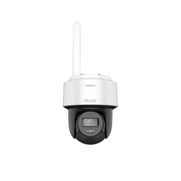 Camera supraveghere rotativa IP WiFi PT cu iluminare duala Hikvision HiLook PTZ-N2C400M-D/W, 2.8 mm, 4 MP, IRlumina alba 25 m, auto-tracking, microfon si difuzor, slot card