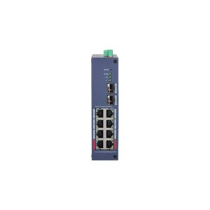 Switch PoE Gigabit cu 10 porturi Dahua CHS4210-8GT-110, 2x90W PoE, 2 SFP uplink, 20 Gbps, 14.88 Mpps, Layer 2, cu management