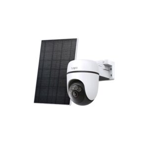 Camera supraveghere WiFi PT cu panou solar TP-Link Tapo C630 KIT, 5MP, 4 mm, IR/Lumina alba 16 m, microfon si difuzor, acumulator 6700 mAh, sirena, slot card