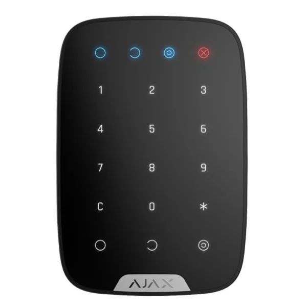 Tastatura cu touch wireless AJAX Keypad BL, 15 taste, silent alarm, 1700 m