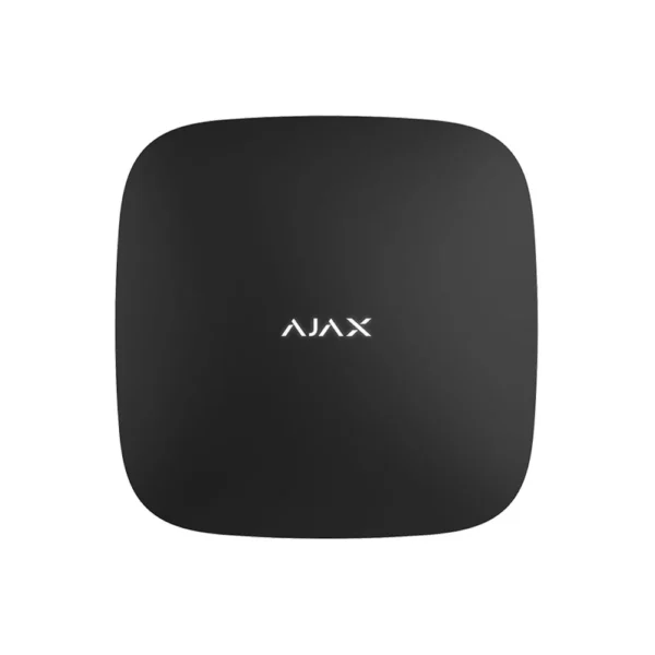 Unitate centrala wireless Ajax Hub 2 (2G) Jeweller, 100 dispozitive, 2000 m, verificare vizuala alarma, Grad 2, negru