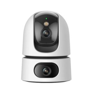 Camera supraveghere IP WiFi cu lentila duala Full-Color Imou Ranger Dual IPC-S2XP-10M0WED, 5 + 5 MP, 2x 3.6 mm, IR/ lumina alba 15 m, microfon si difuzor, slot card, Auto Smart Tracking