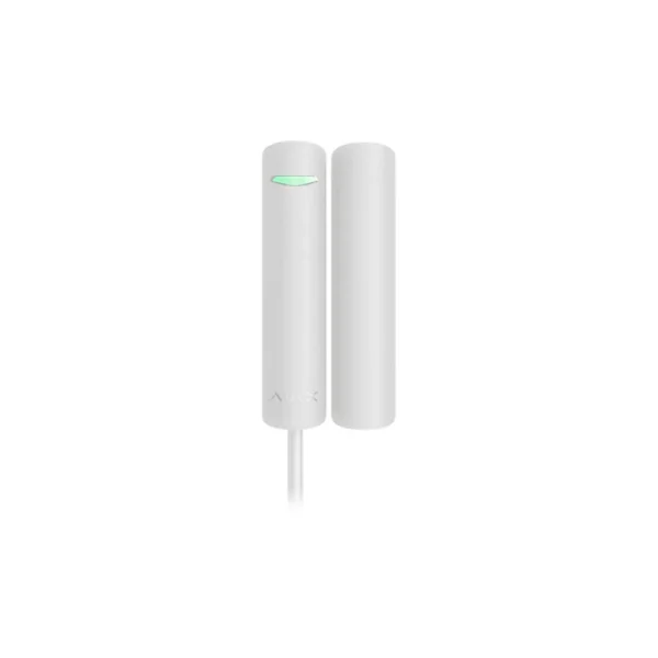 RESIGILAT - Contact magnetic Ajax DoorProtect Fibra WH, aparent, 1 intrare NC, reed, alb