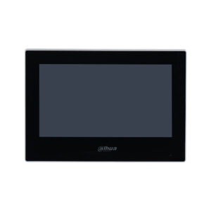 Videointerfon de interior IP Dahua VTH2621G-P, 7 inch, PoE, aparent, negru